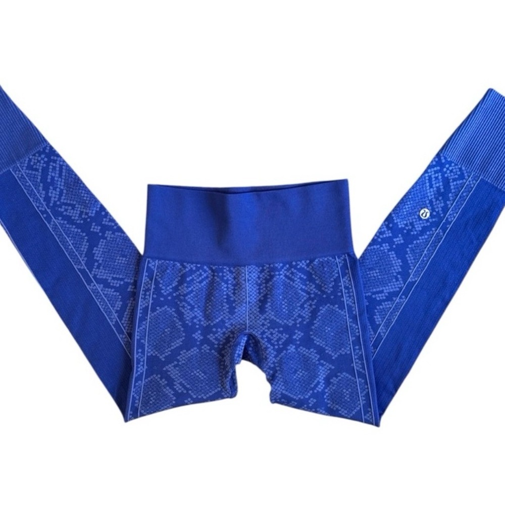 Lululemon Ebb To Street Pant Yoga, Gym leggings Heathered Sapphire Blue Large - Picture 3 of 9